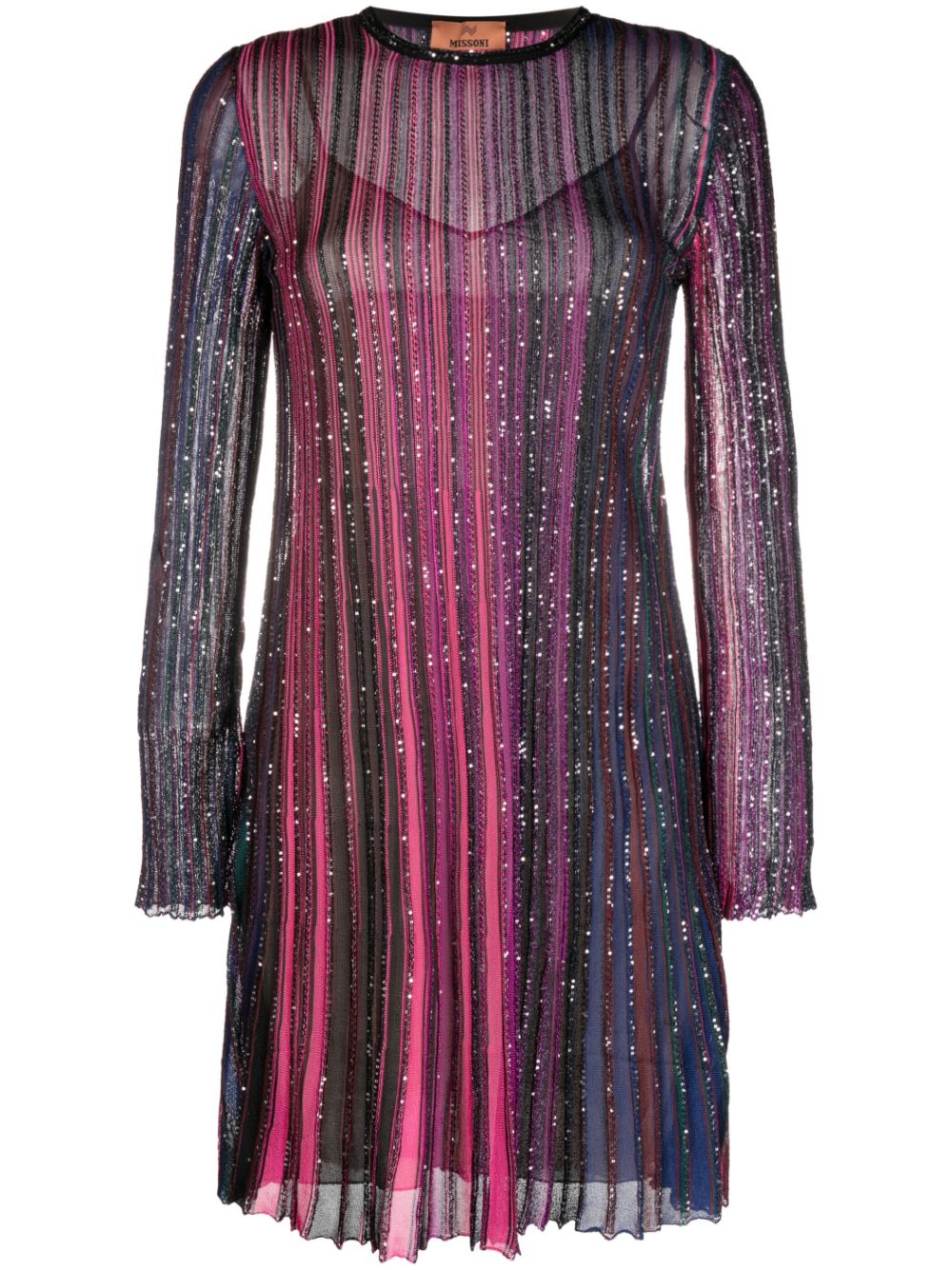 Missoni MISSONI- Lurex Pleated Short Dress