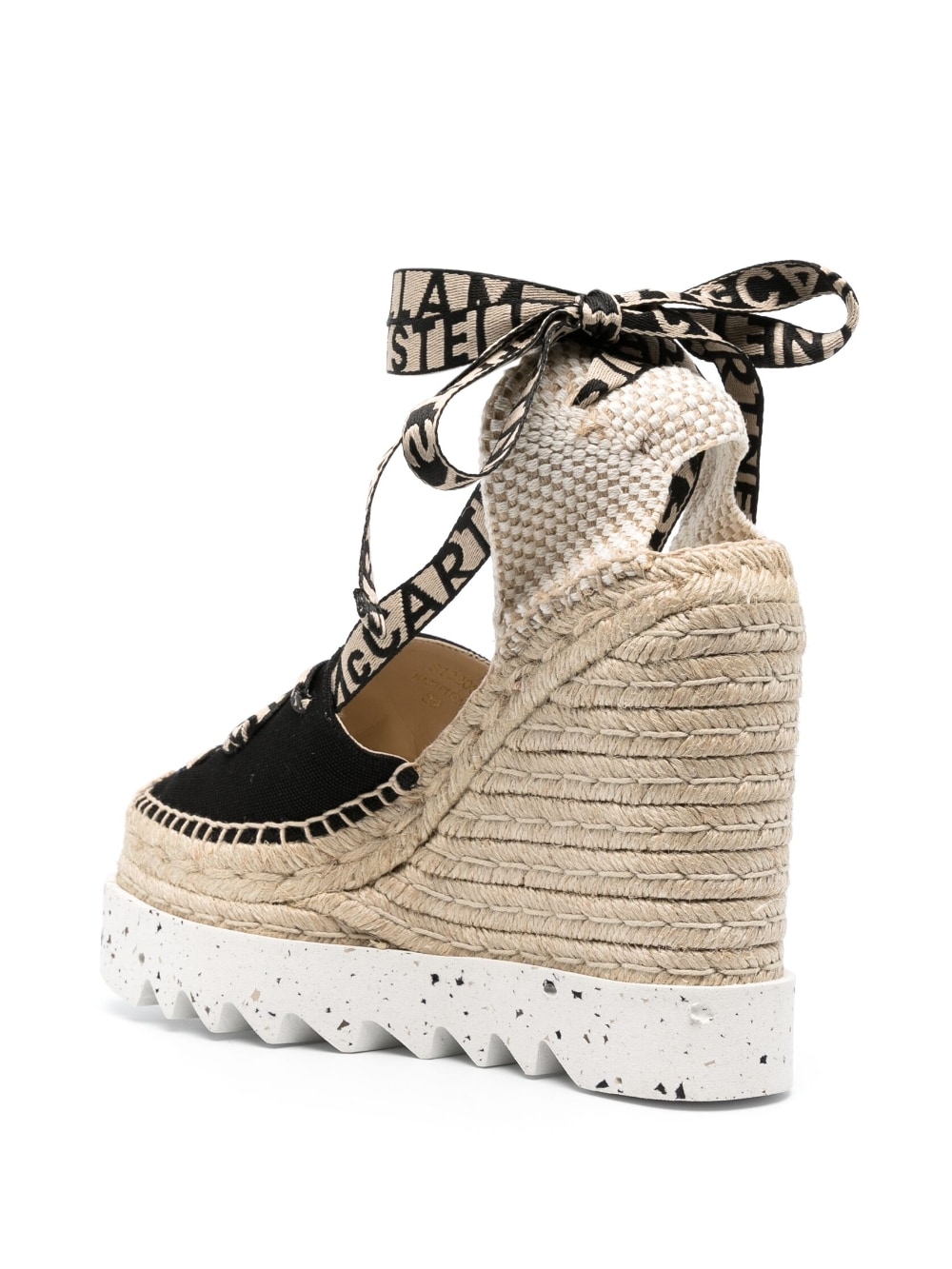 Stella McCartney STELLA MCCARTNEY- Gaia Organic Cotton Wedge Espadrilles