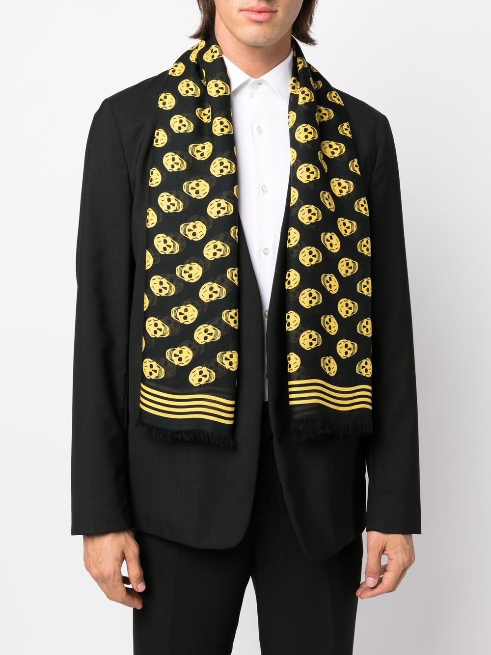 Alexander McQueen ALEXANDER MCQUEEN- Allover Skull Biker Scarf