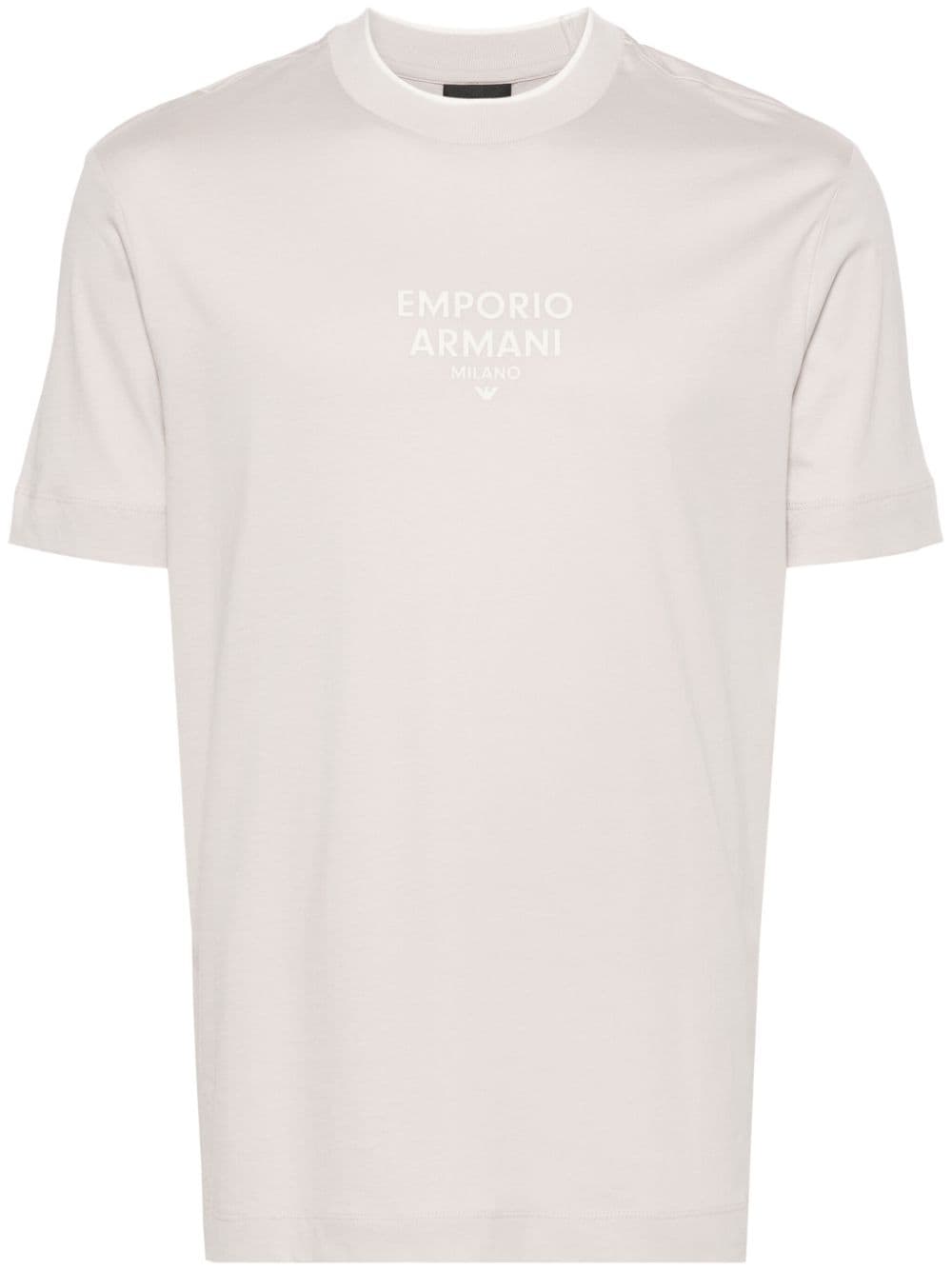 Emporio Armani EMPORIO ARMANI- Logo Cotton T-shirt