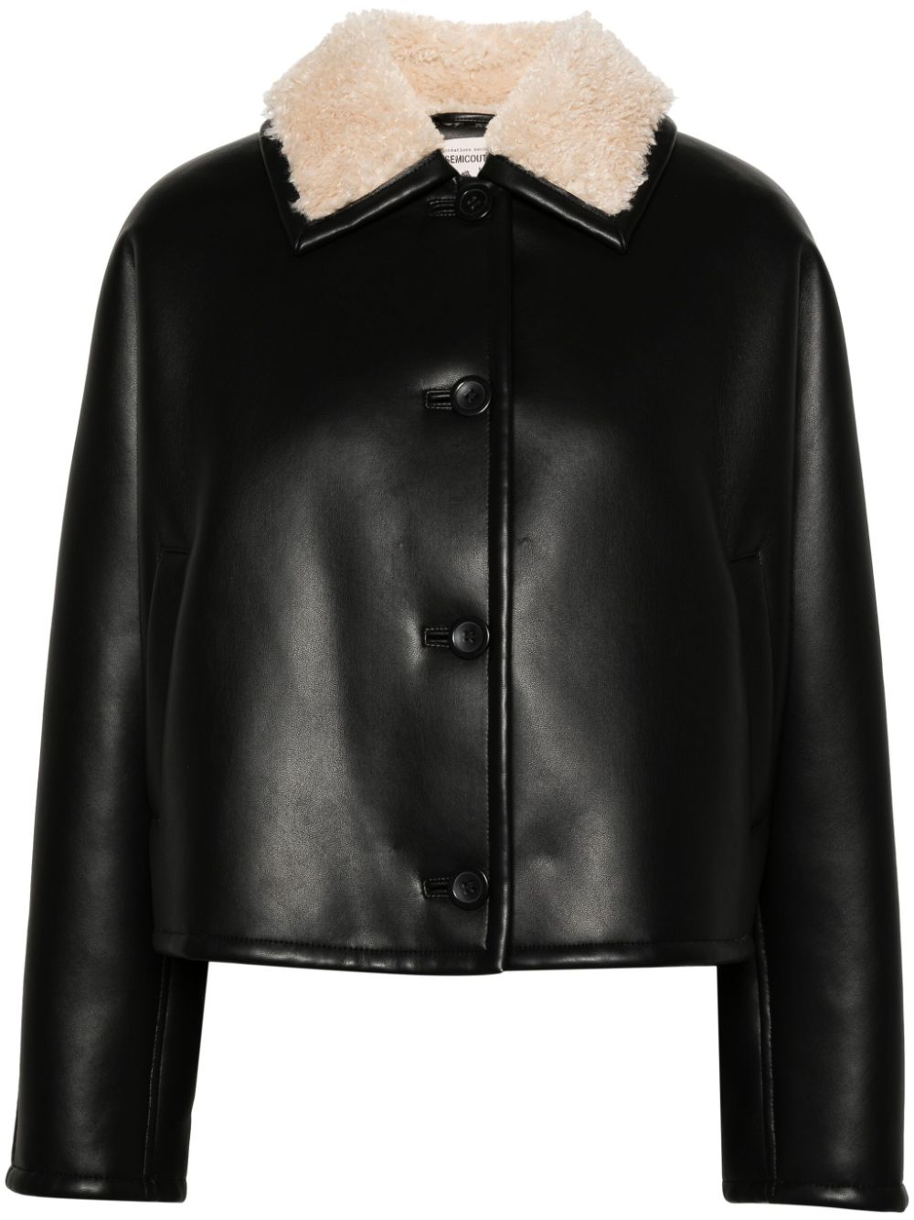 Semicouture SEMICOUTURE- Selene Leather Effect Jacket