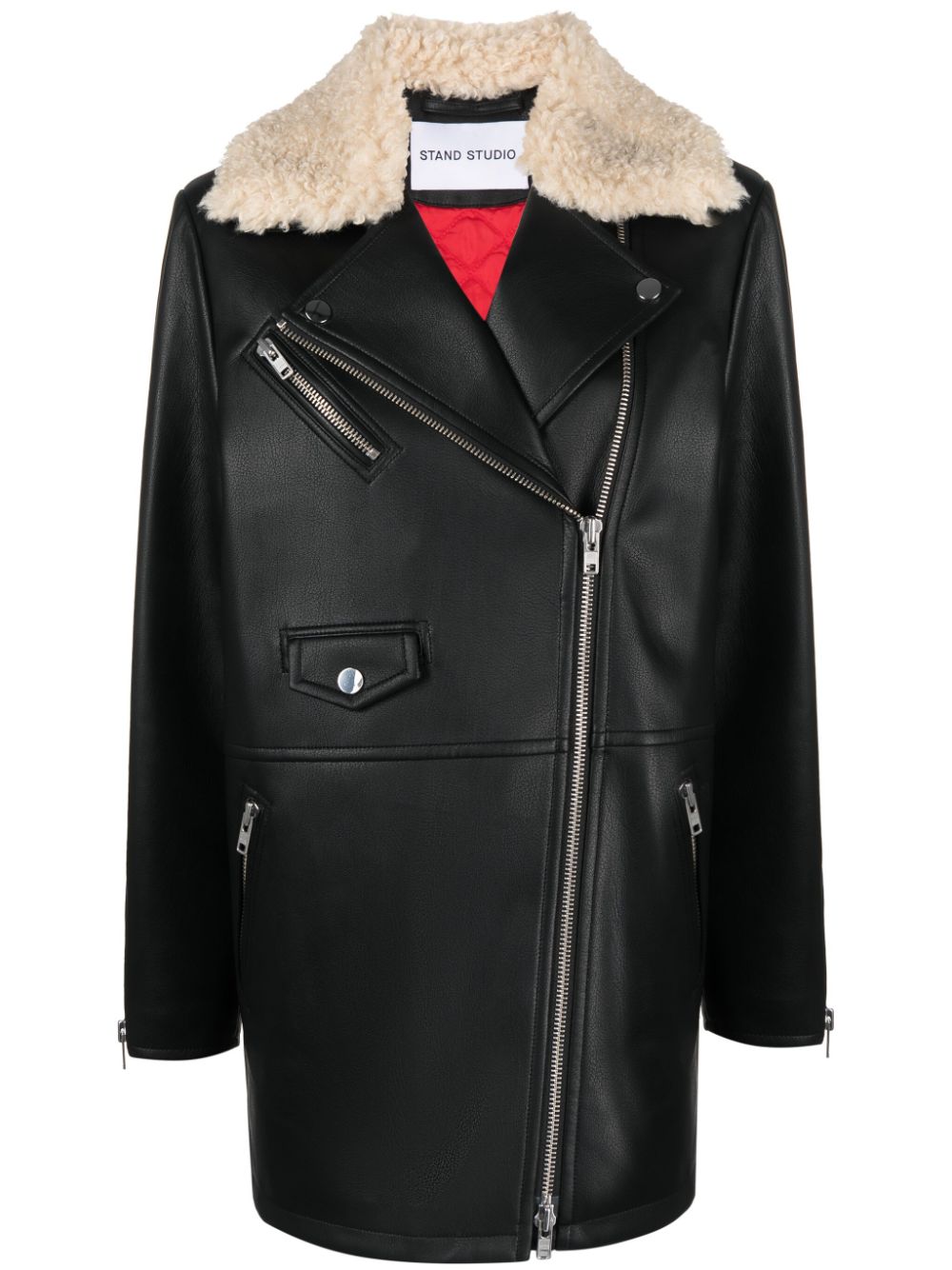 Stand STAND- Kinsley Faux Leather Biker Coat