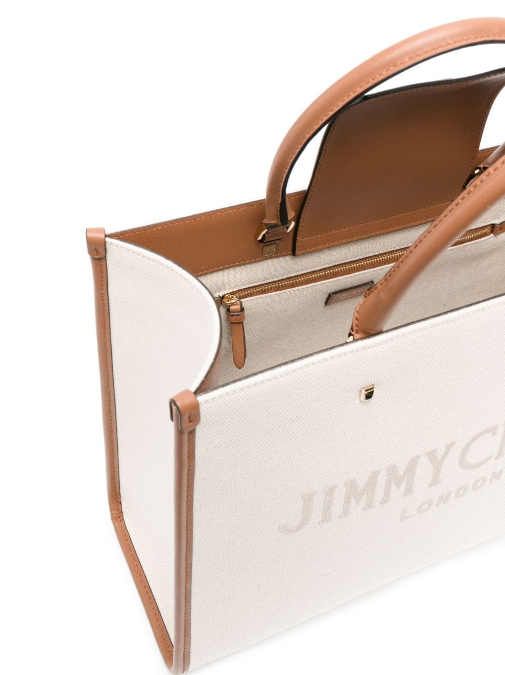 Jimmy Choo JIMMY CHOO- Avenue M Tote Canvas And Leather Tote Bag