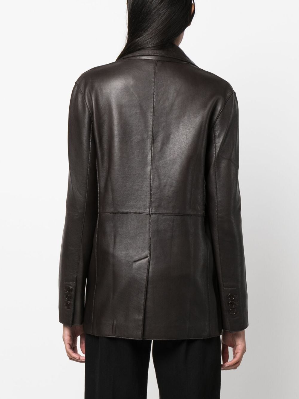 Parosh PAROSH- Leather Blazer Jacket