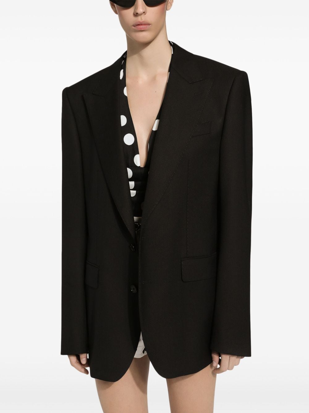 Dolce & Gabbana DOLCE & GABBANA- Wool Single-breasted Blazer Jacket