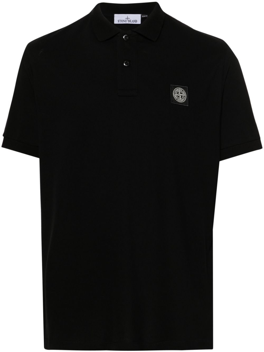 Stone Island STONE ISLAND- Logo Cotton Polo Shirt