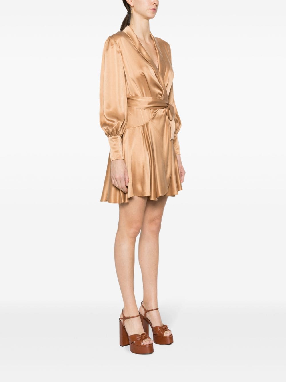 Zimmermann ZIMMERMANN- Silk Wrap Mini Dress