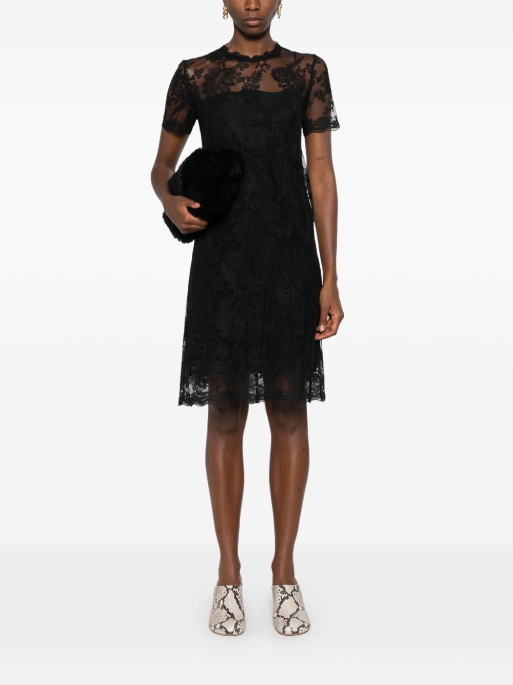 Ermanno Scervino ERMANNO SCERVINO- Lace Mini Dress