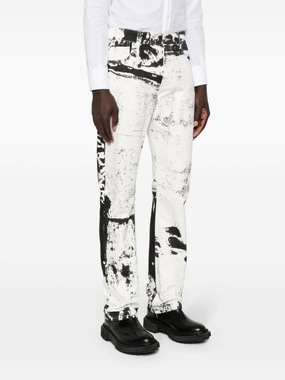 Alexander McQueen ALEXANDER MCQUEEN- Printed Denim Jeans