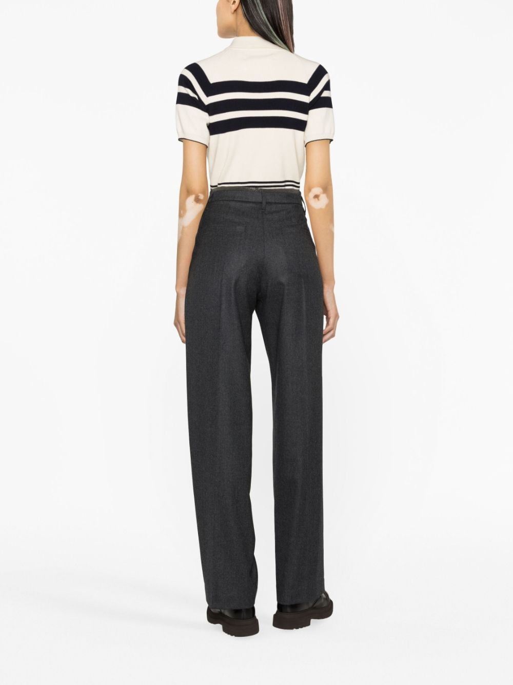 Brunello Cucinelli BRUNELLO CUCINELLI- High-waisted Cashmere Trousers