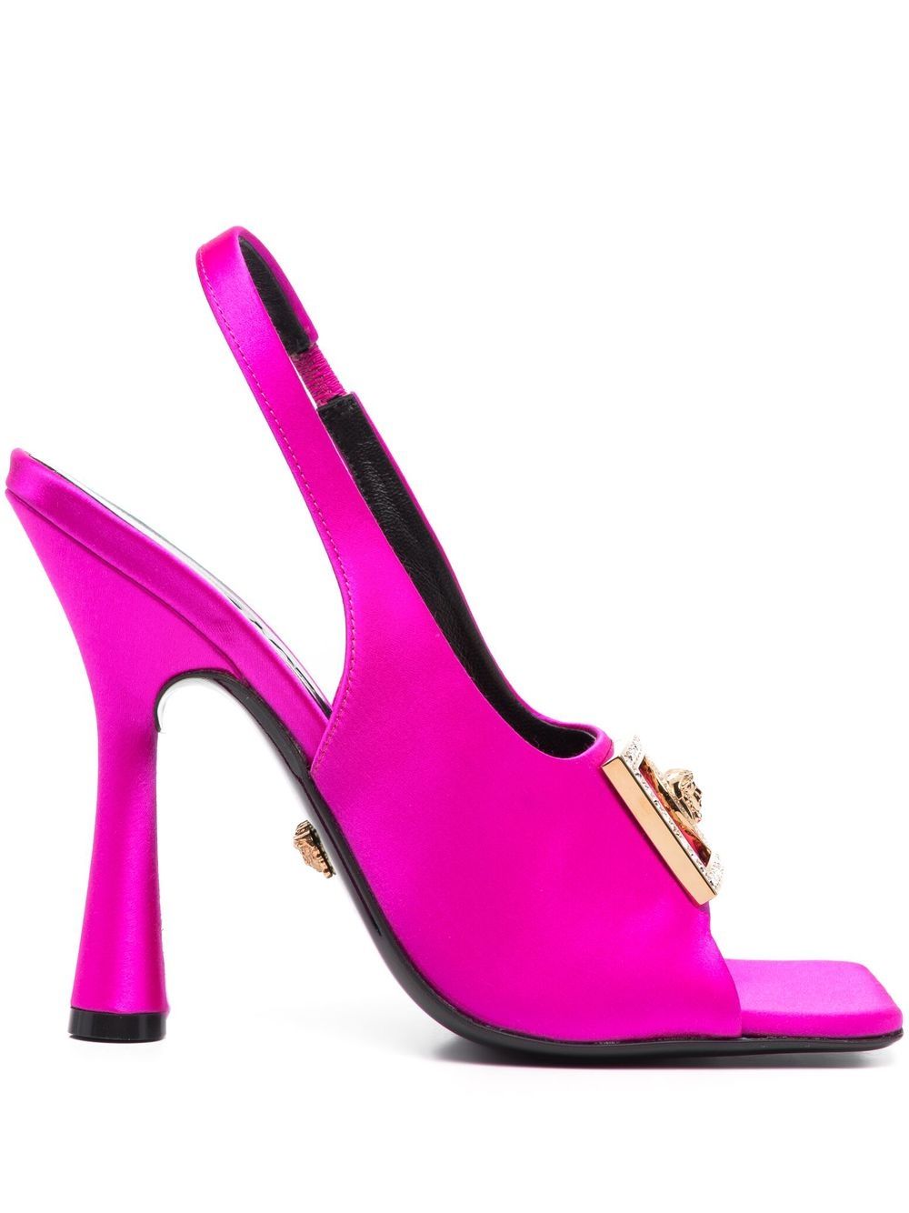 Versace VERSACE- Satin Heel Sandals