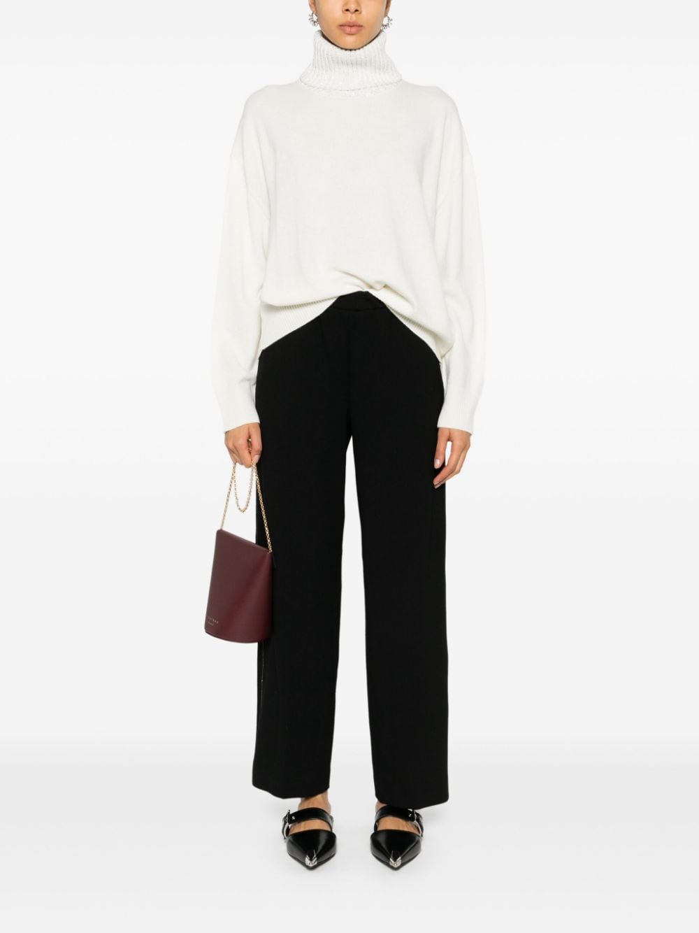 Fabiana Filippi FABIANA FILIPPI- Wool And Silk Blend Turtleneck Sweater