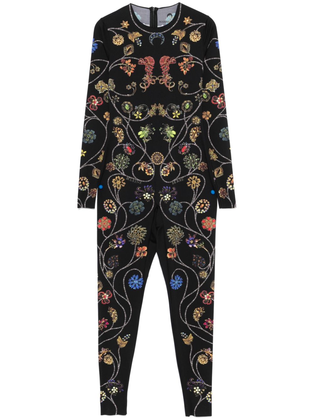 Marine Serre MARINE SERRE- Floral Jewelry Print Catsuit