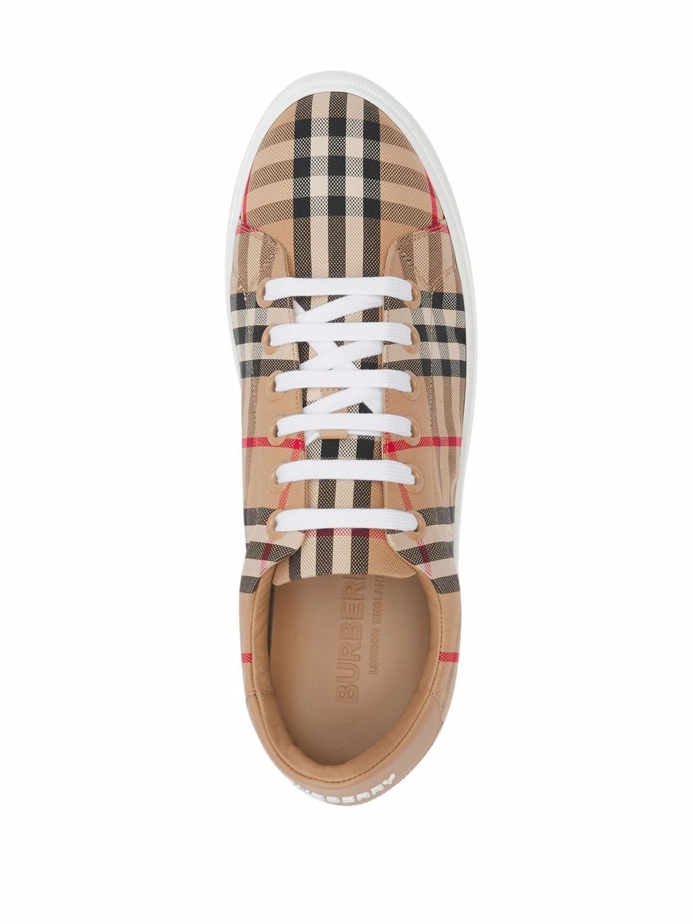 Burberry BURBERRY- Check Motif Cotton Sneakers