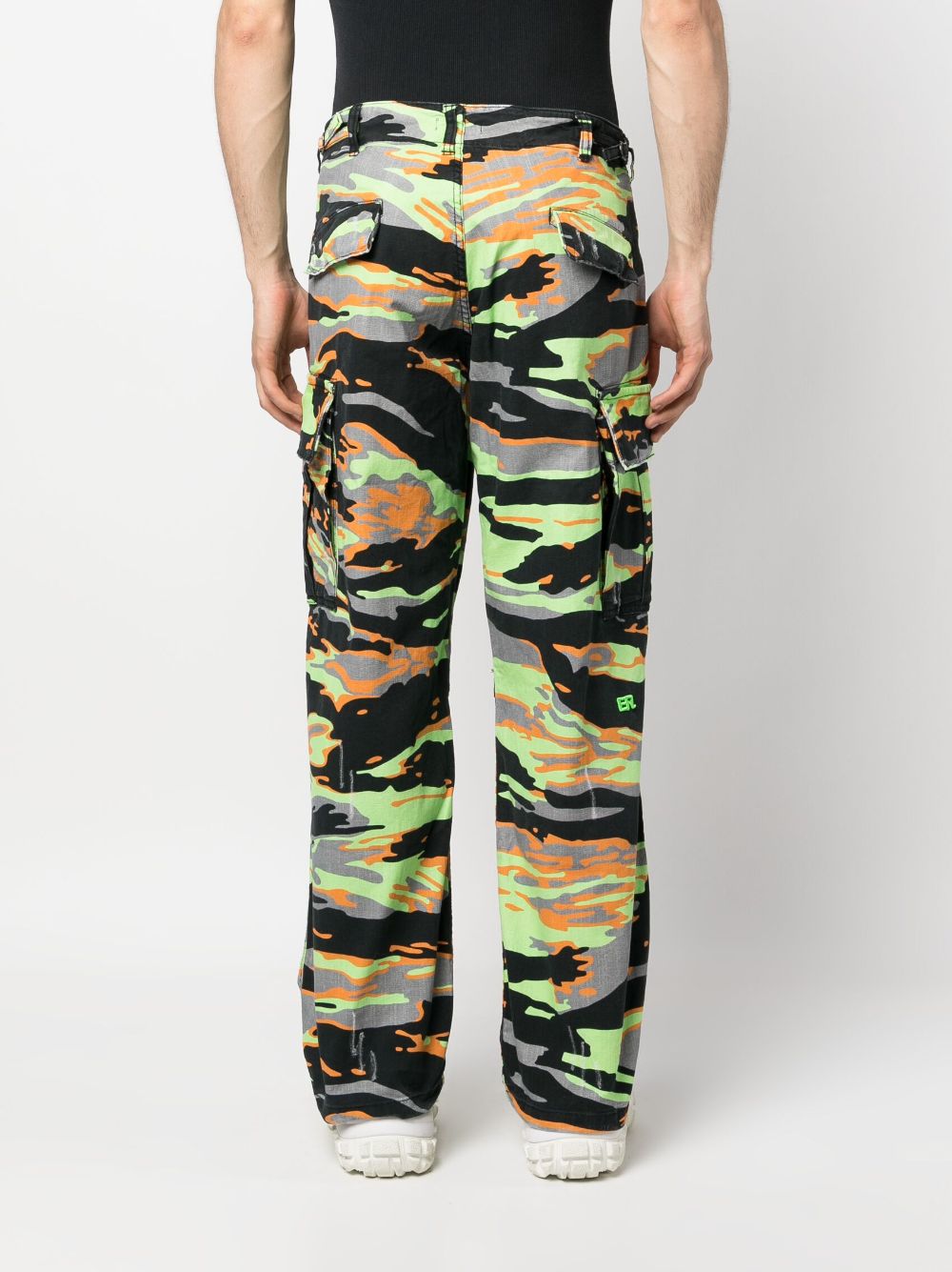 ERL ERL- Printed Cotton Cargo Trousers