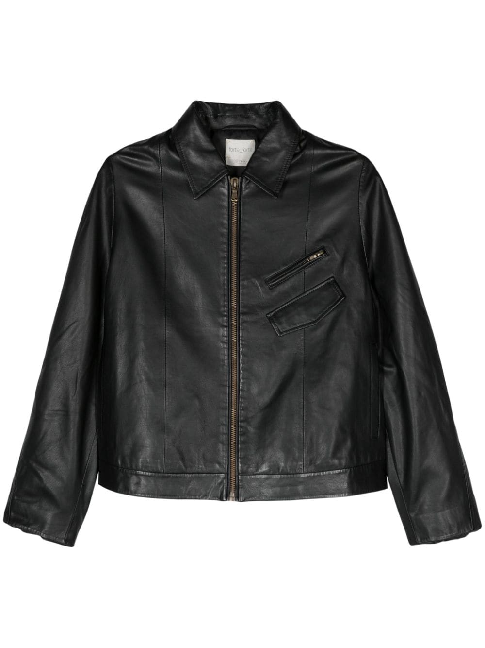 Forte Forte FORTE FORTE- Leather Zipped Jacket