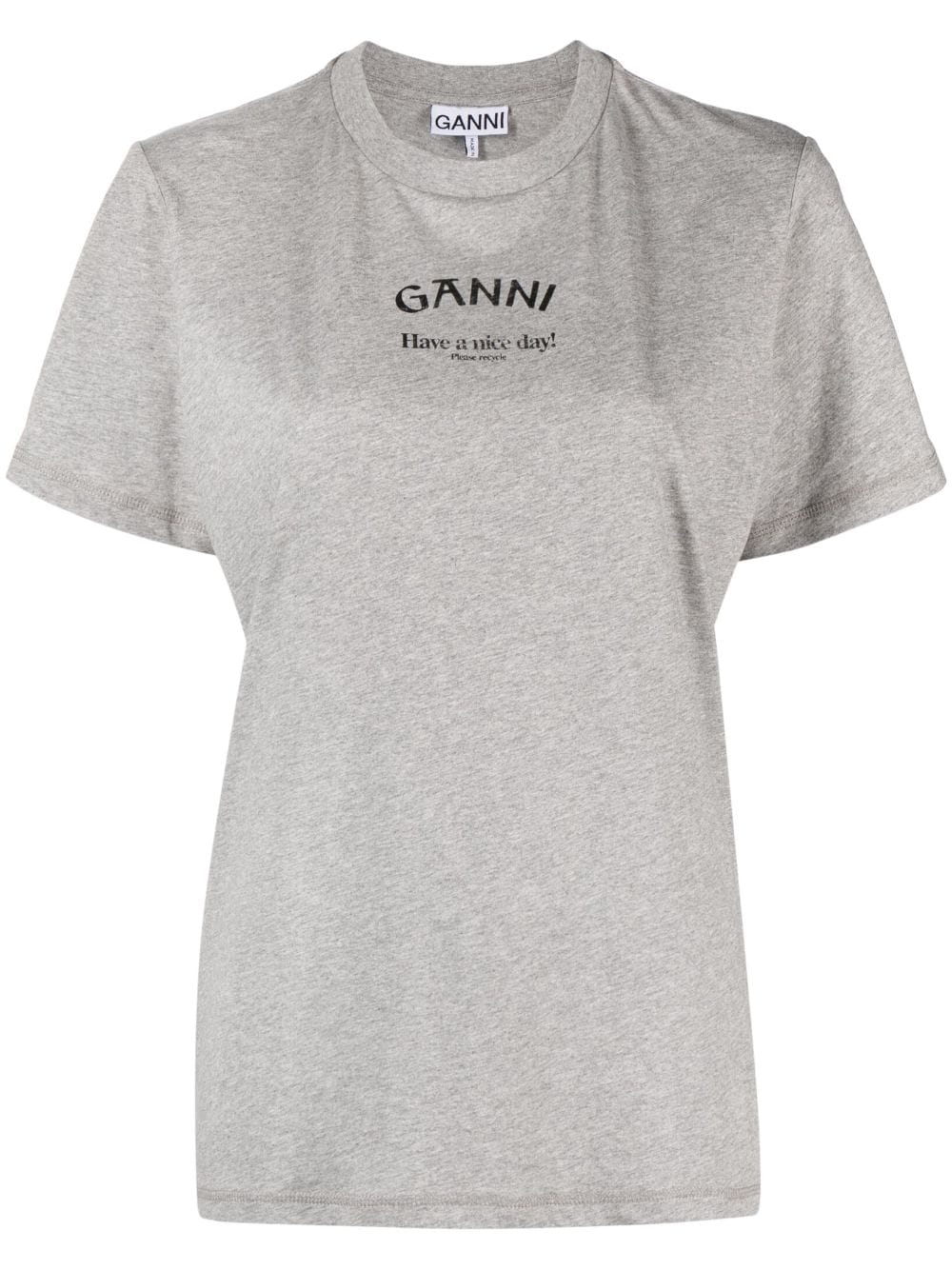 Ganni GANNI- Logo Organic Cotton T-shirt