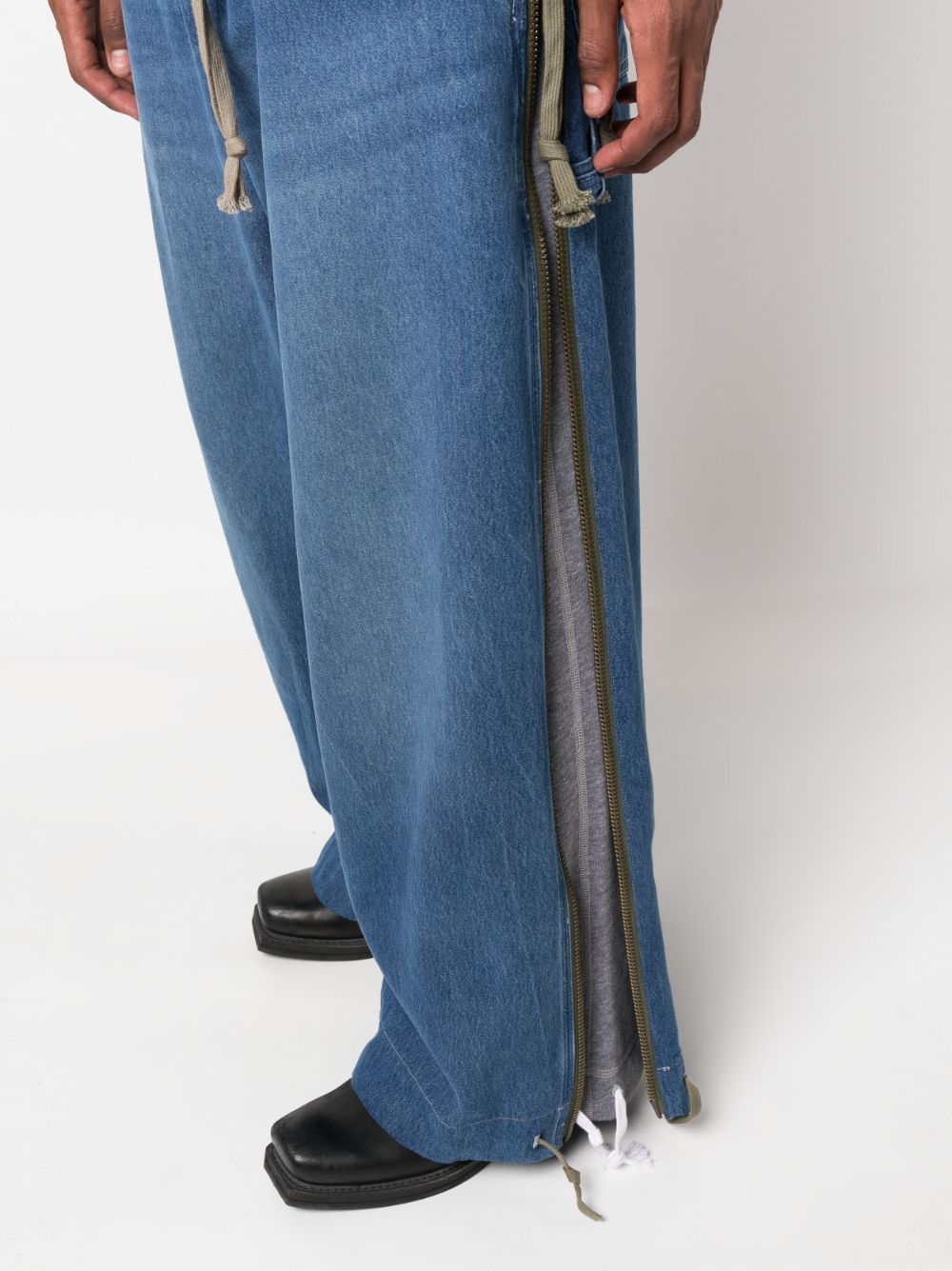 Greg Lauren GREG LAUREN- Wide Leg Denim Jeans