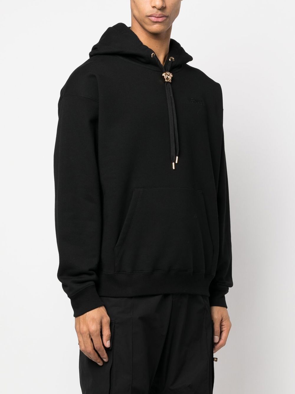 Versace VERSACE- Medusa-drawstring Cotton Hoodie