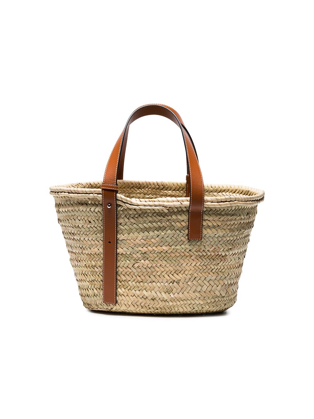 Loewe LOEWE- Basket Raffia And Leather Tote Bag