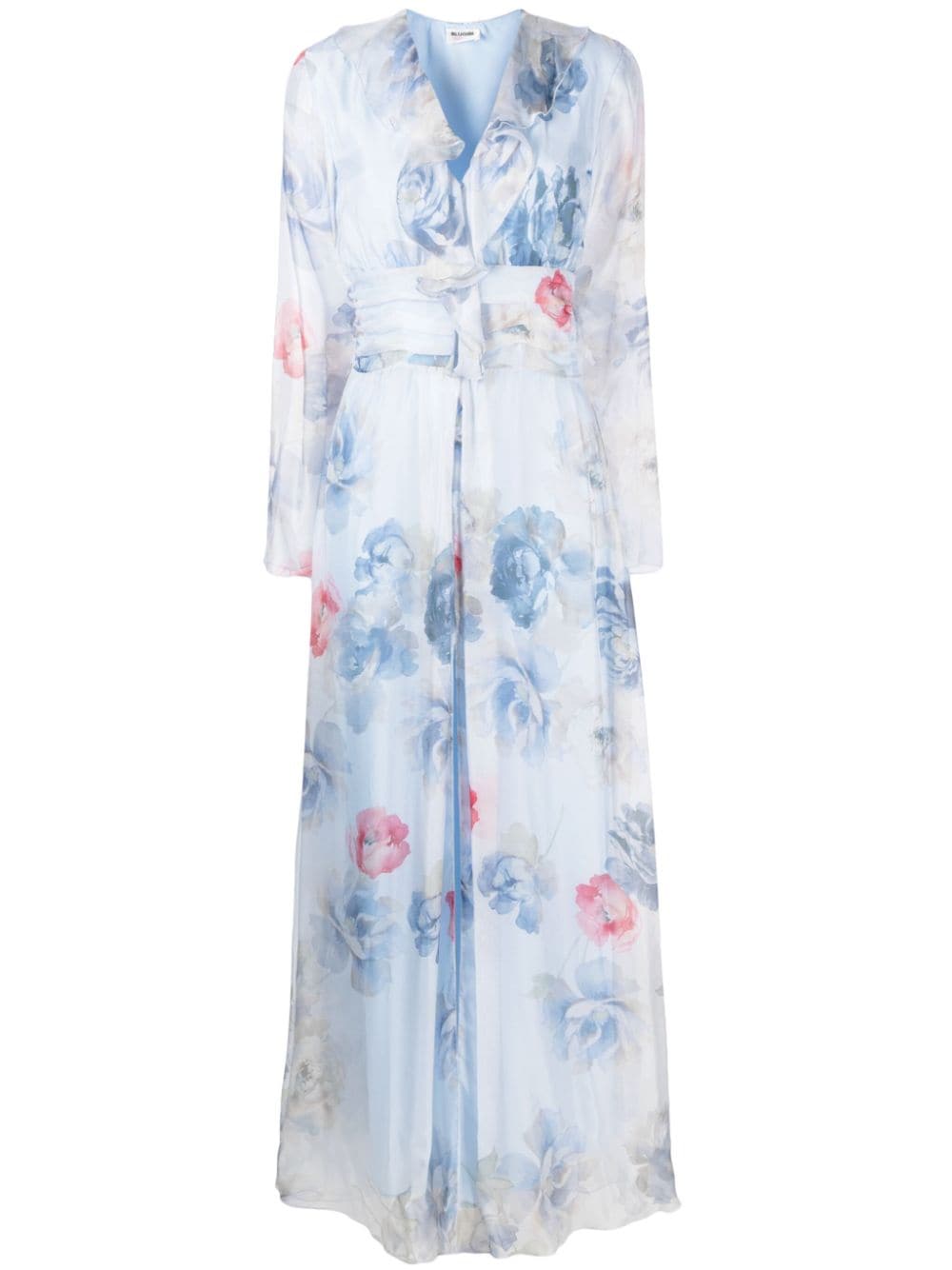  BLUGIRL- Long Dress With Flower Print