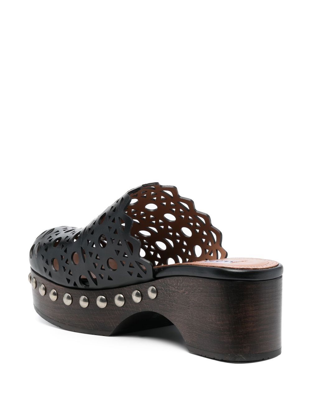 Alaïa ALAÏA- Vienne Leather Clog Mules