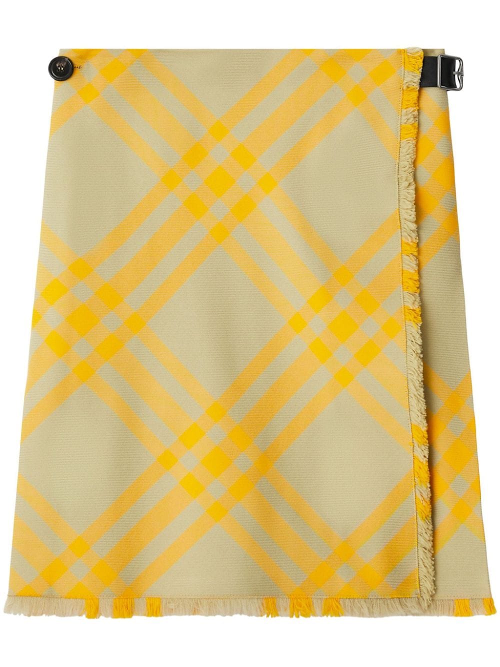 Burberry BURBERRY- Check Motif Wool Blend Kilt