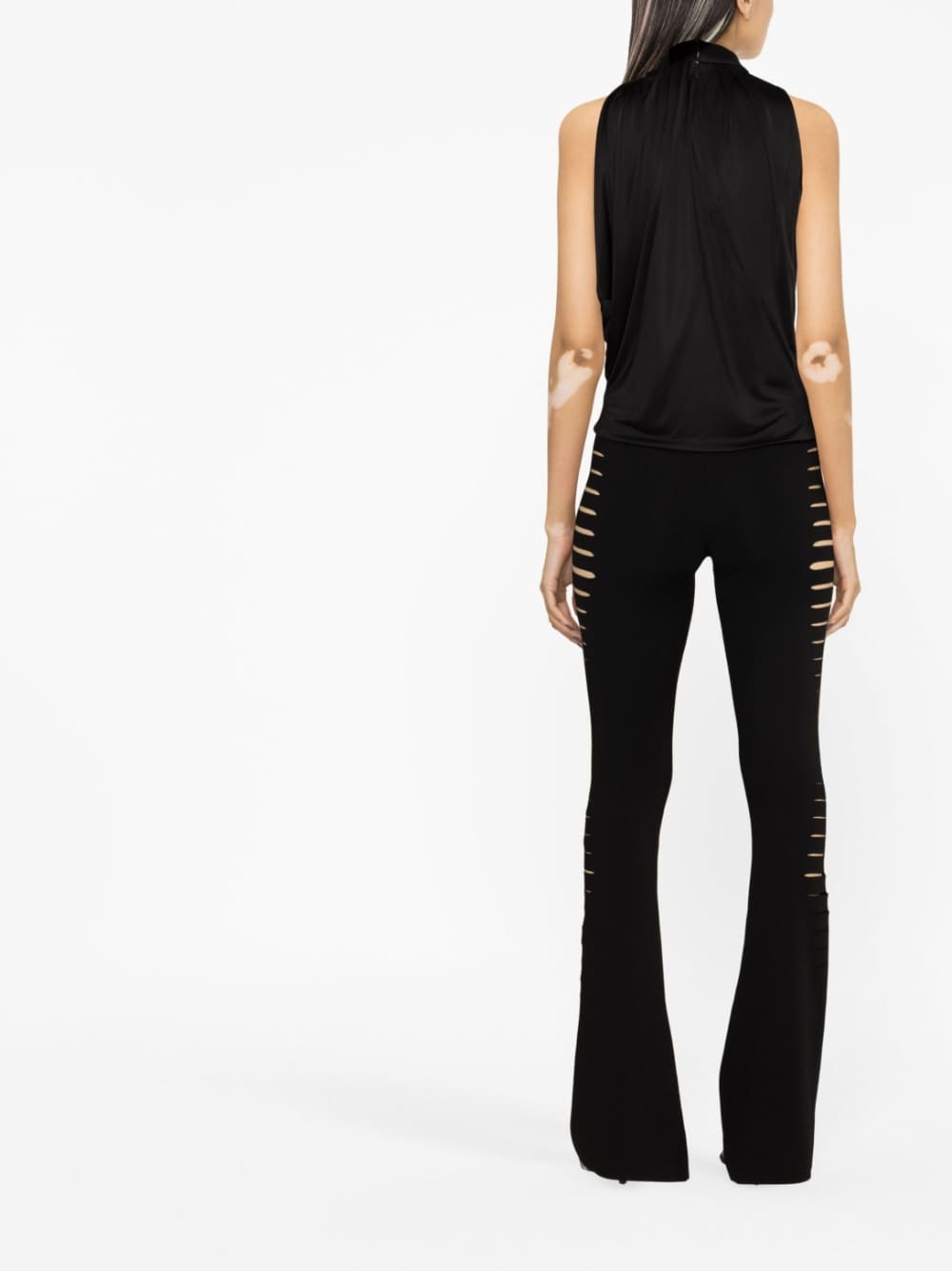 Versace VERSACE- Draped Cut-out Blouse