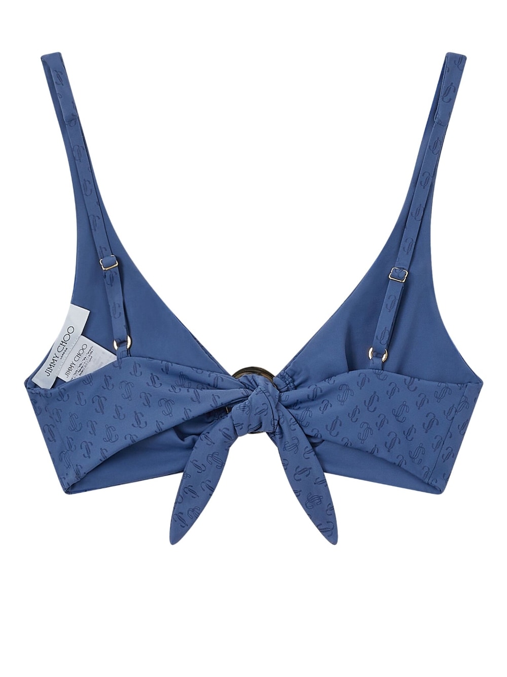 Jimmy Choo JIMMY CHOO- Logo All Over Triangle Bikini Top