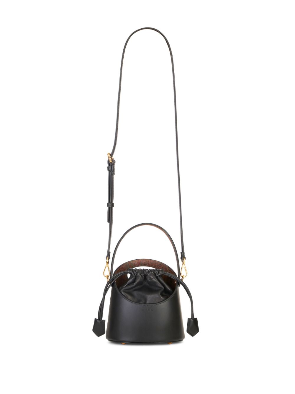 Etro ETRO- Saturno Mini Leather Bucket Bag