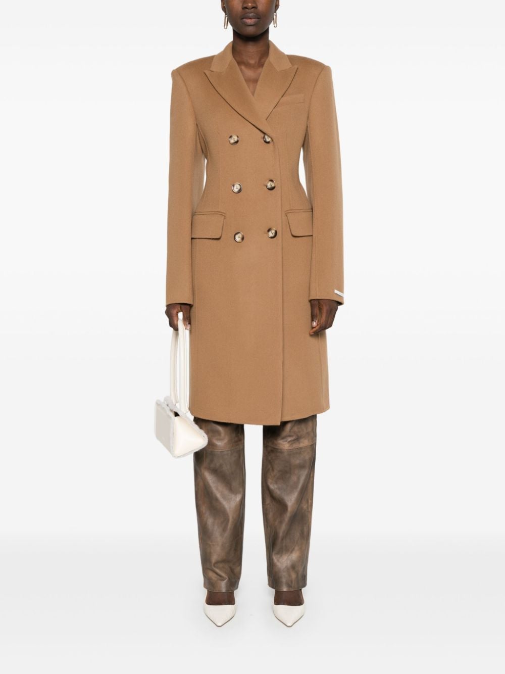 Sportmax SPORTMAX- Wool Double-breasted Coat