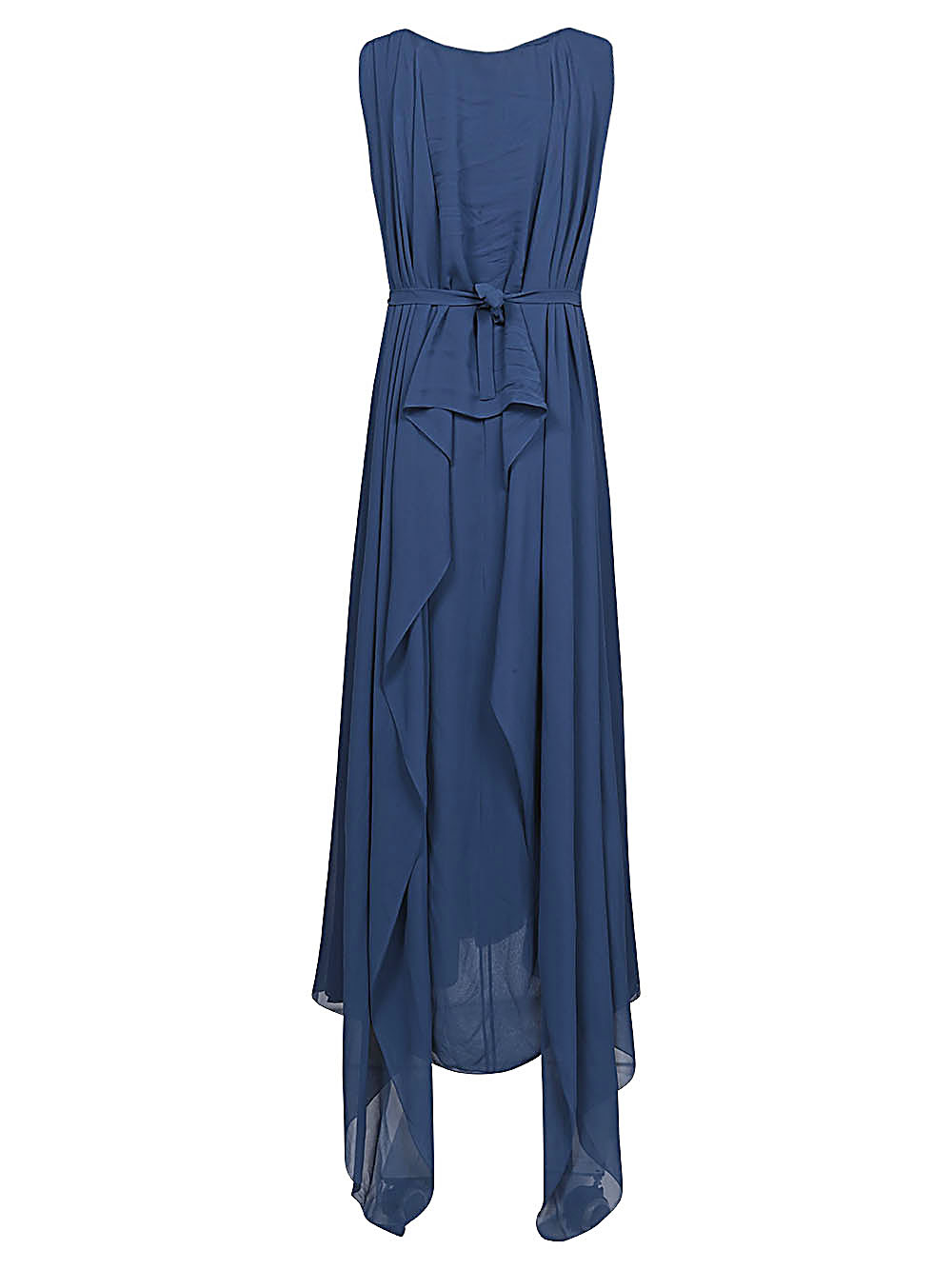 Cortana CORTANA- V-neck Long Silk Dress