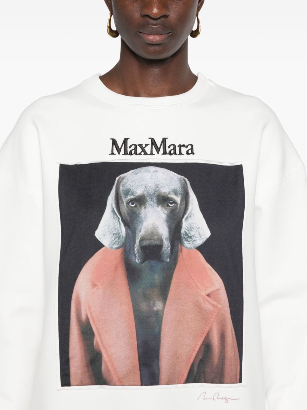 Max Mara MAX MARA- Printed Cotton Sweatshirt