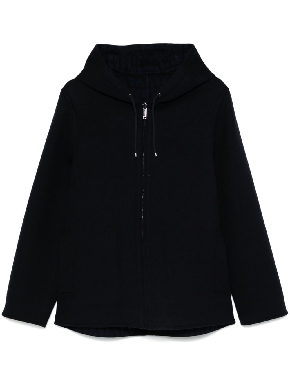 Valentino VALENTINO- Wool Hooded Jacket