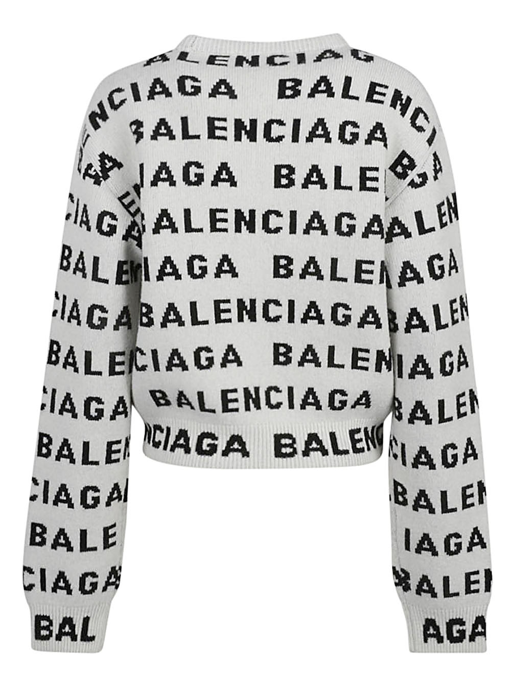 Balenciaga BALENCIAGA- Allover Logo Wool Jumper