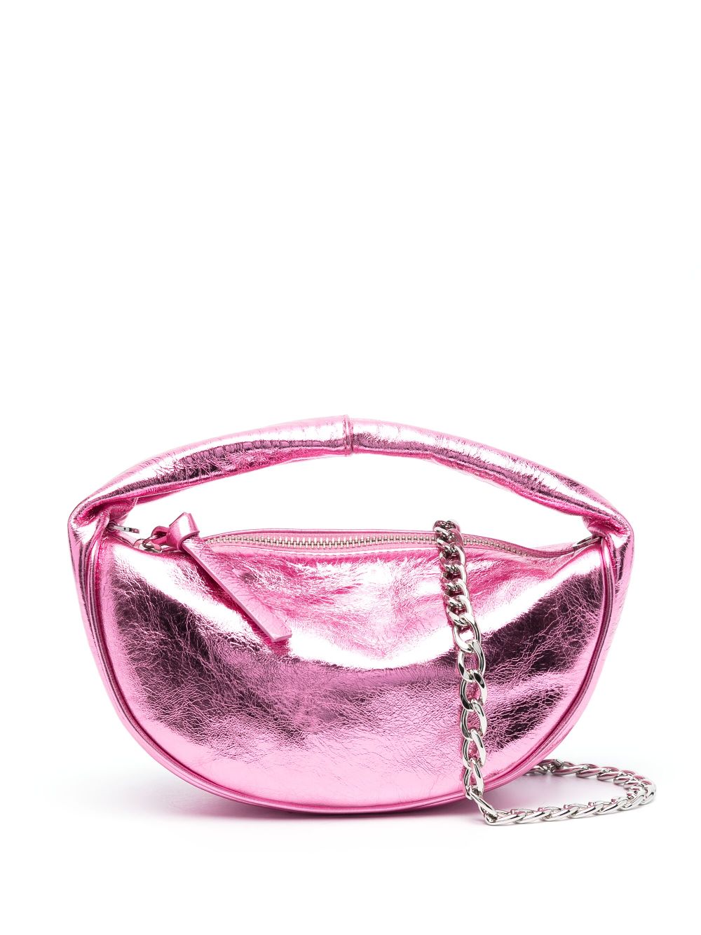 BY FAR BY FAR- Baby Cush Metallic Leather Shoulder Bag