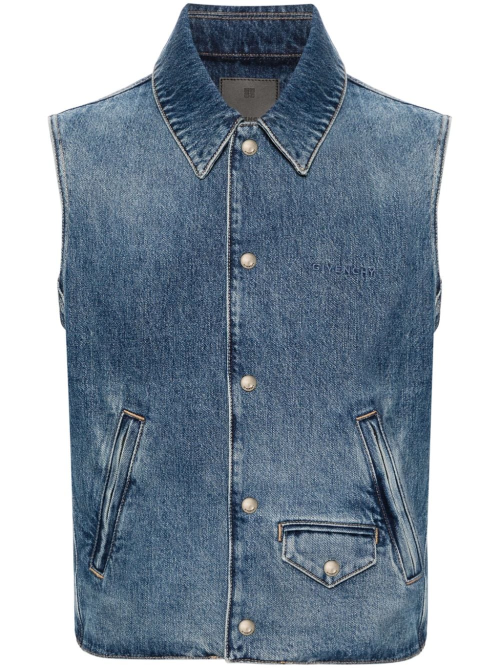 Givenchy GIVENCHY- Denim Cotton Vest