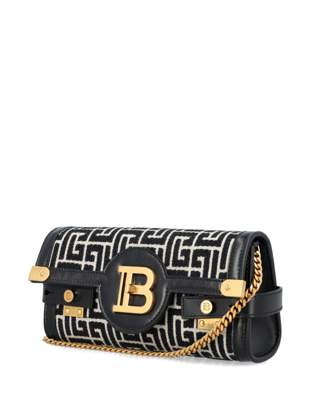 Balmain BALMAIN- B-buzz 23 Monogram Leather Clutch