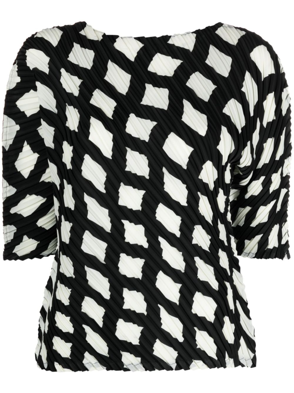 Issey Miyake ISSEY MIYAKE- Geometric Pattern Top