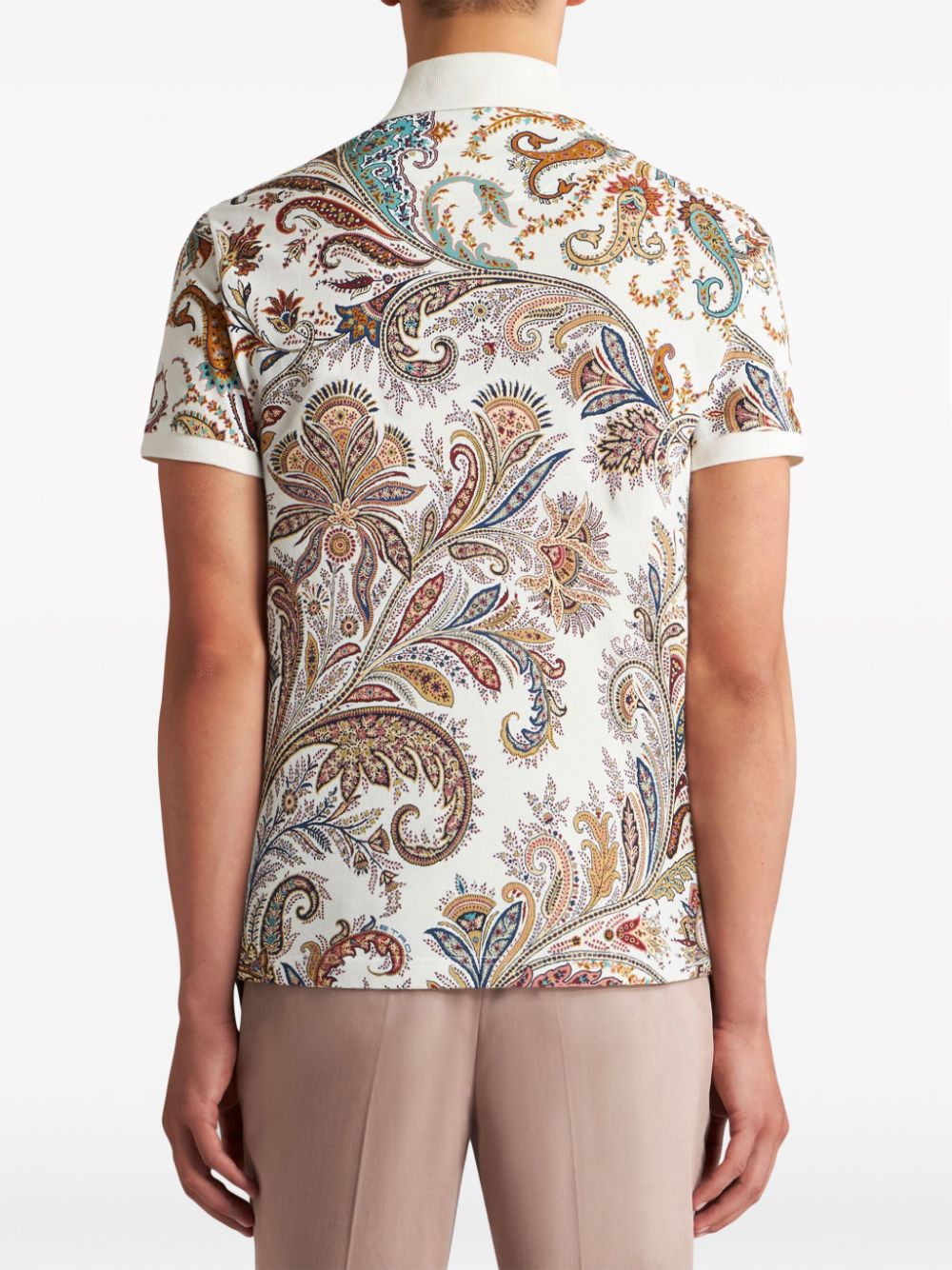 Etro ETRO- Printed Cotton Polo Shirt