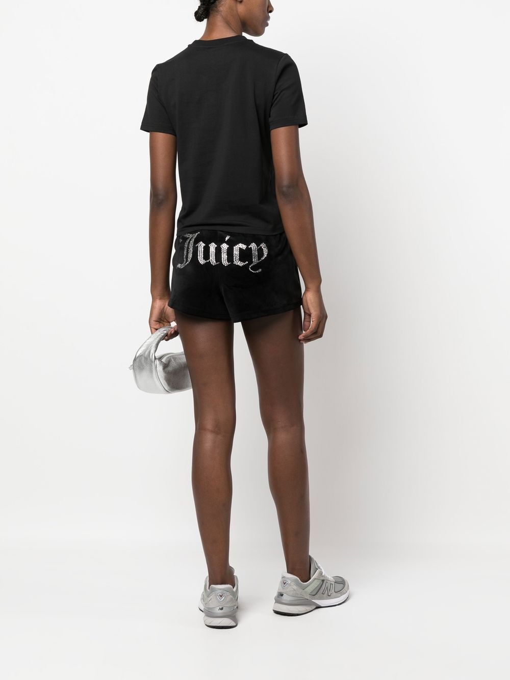 Juicy Couture JUICY COUTURE- Tamia Rhinestone Logo Shorts
