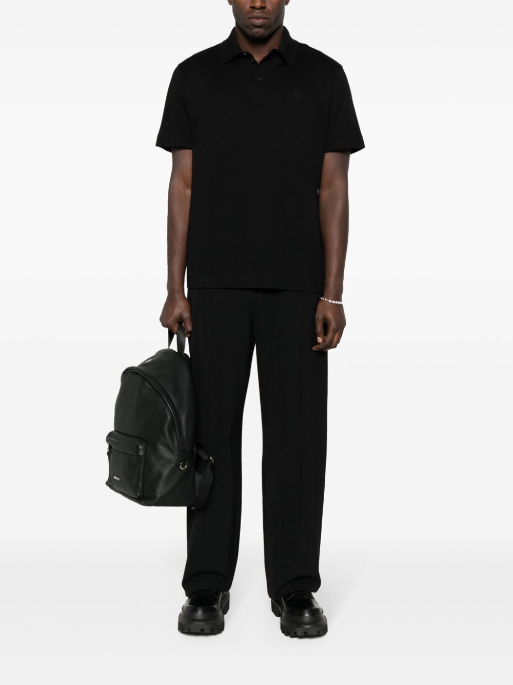 Givenchy GIVENCHY- 4g Logo Cotton Polo Shirt