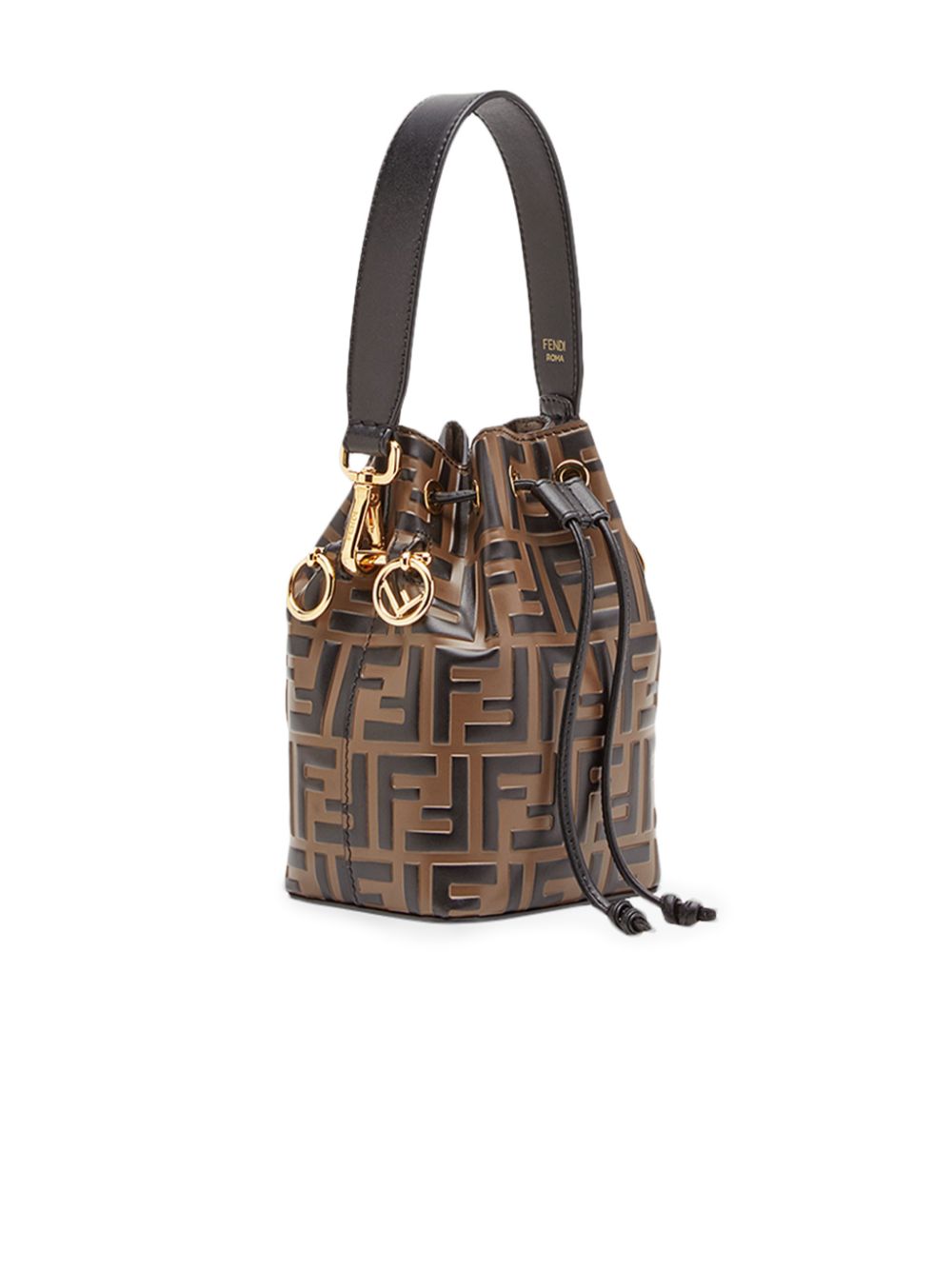 FENDI FENDI- Mon Tresor Mini Leather Bucket Bag