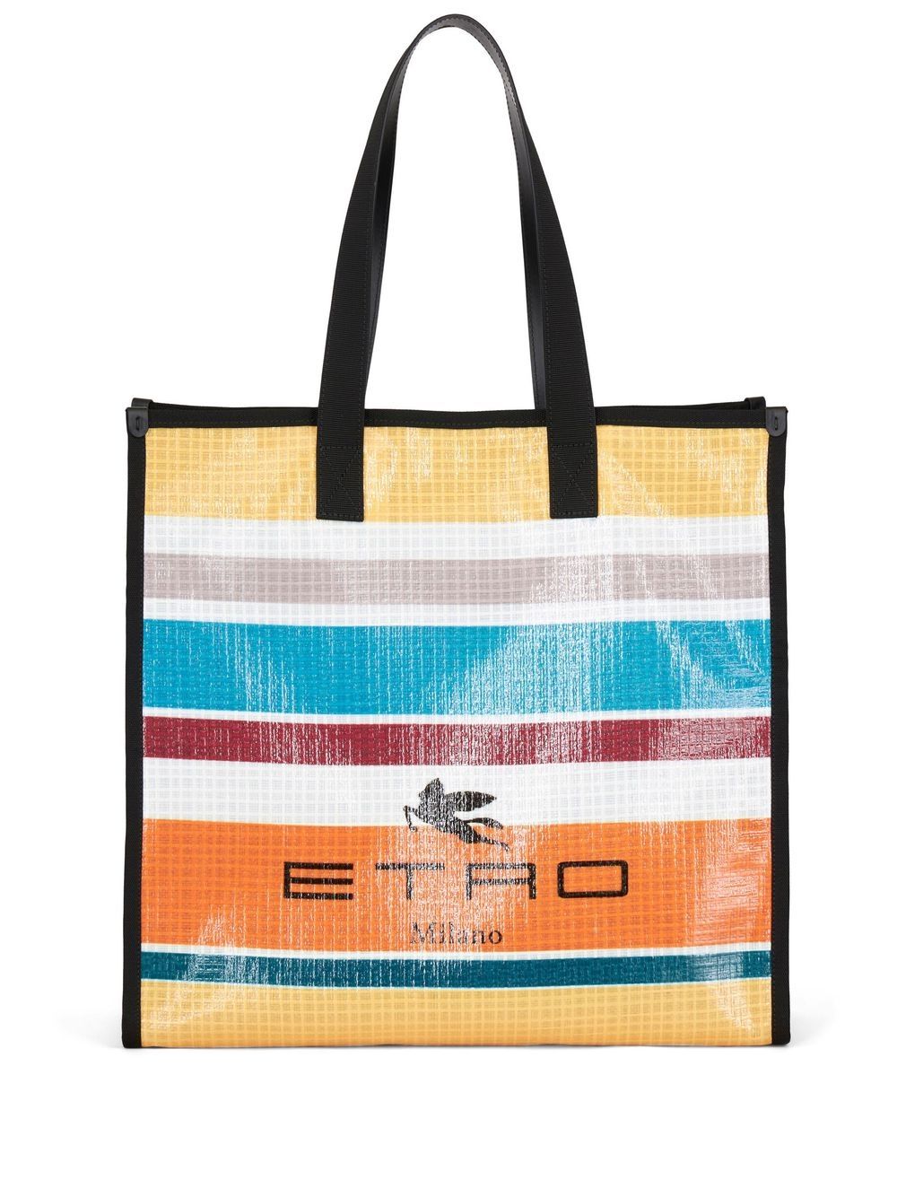 Etro ETRO- Nylon Striped Tote Bag