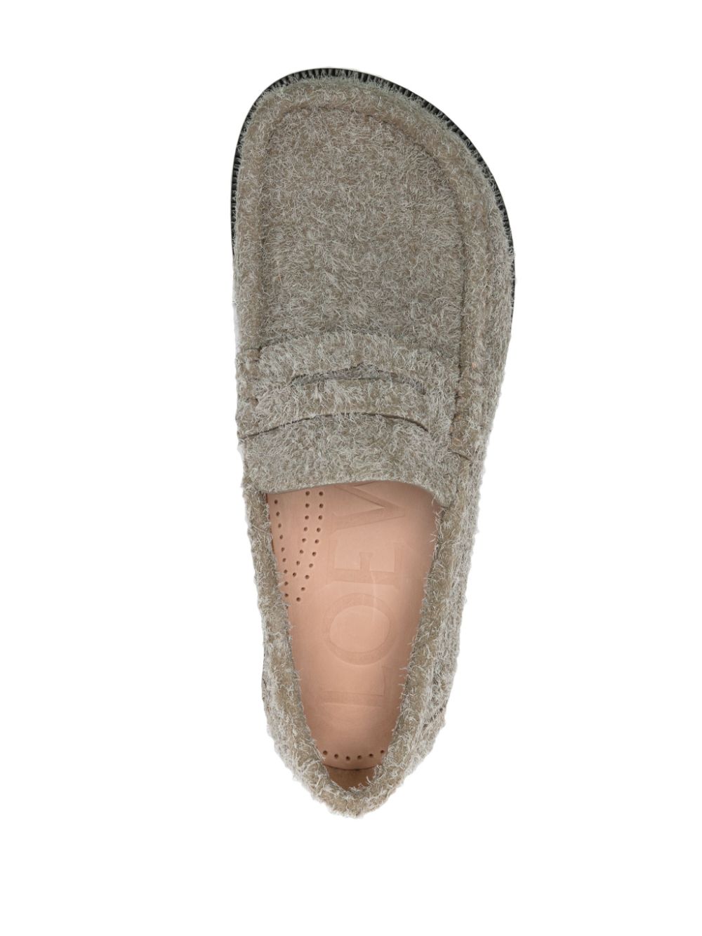 Loewe LOEWE- Campo Brushed Leather Loafers