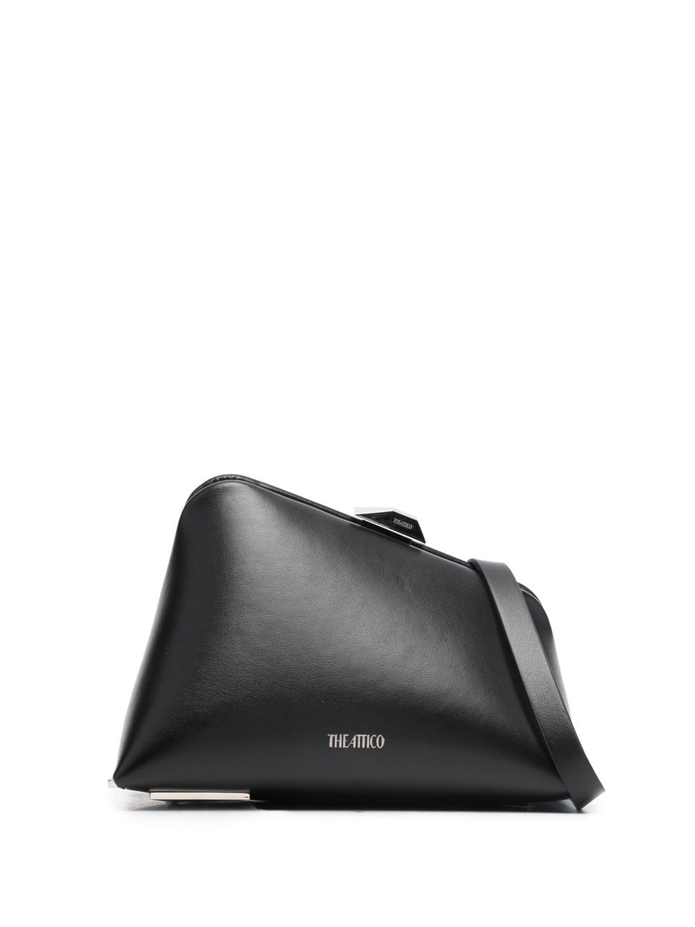 The Attico THE ATTICO- Midnight Leather Clutch Bag