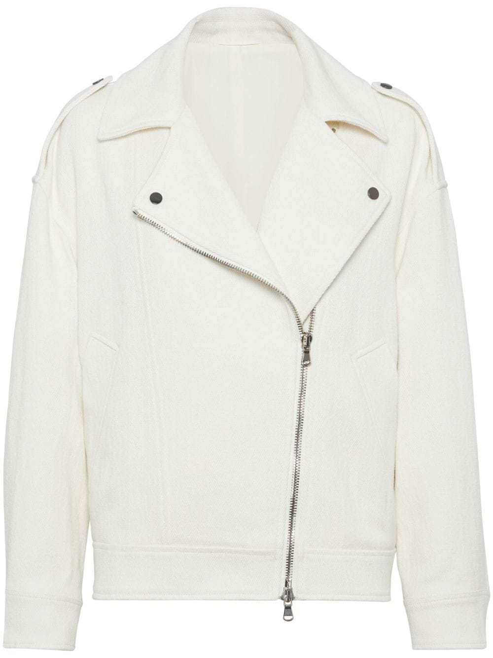 Brunello Cucinelli BRUNELLO CUCINELLI- Linen And Cotton Zipped Jacket