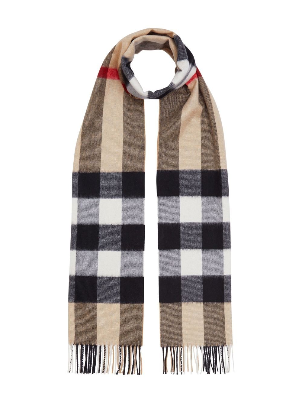 Burberry BURBERRY- Check Motif Cashmere Scarf