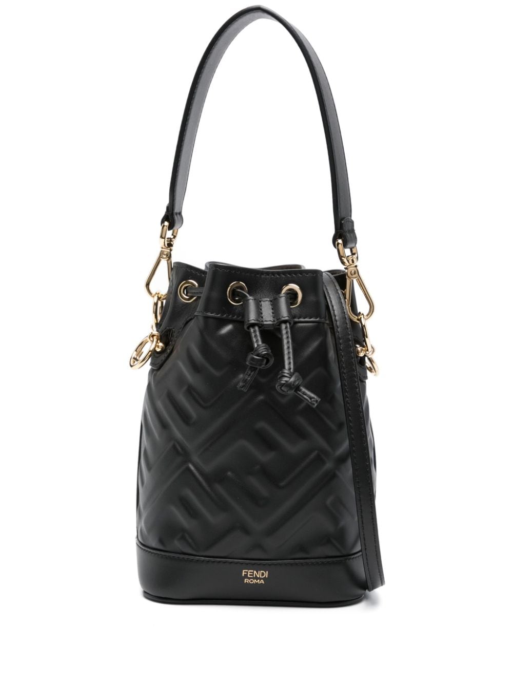 FENDI FENDI- Mon Tresor Mini Leather Bucket Bag