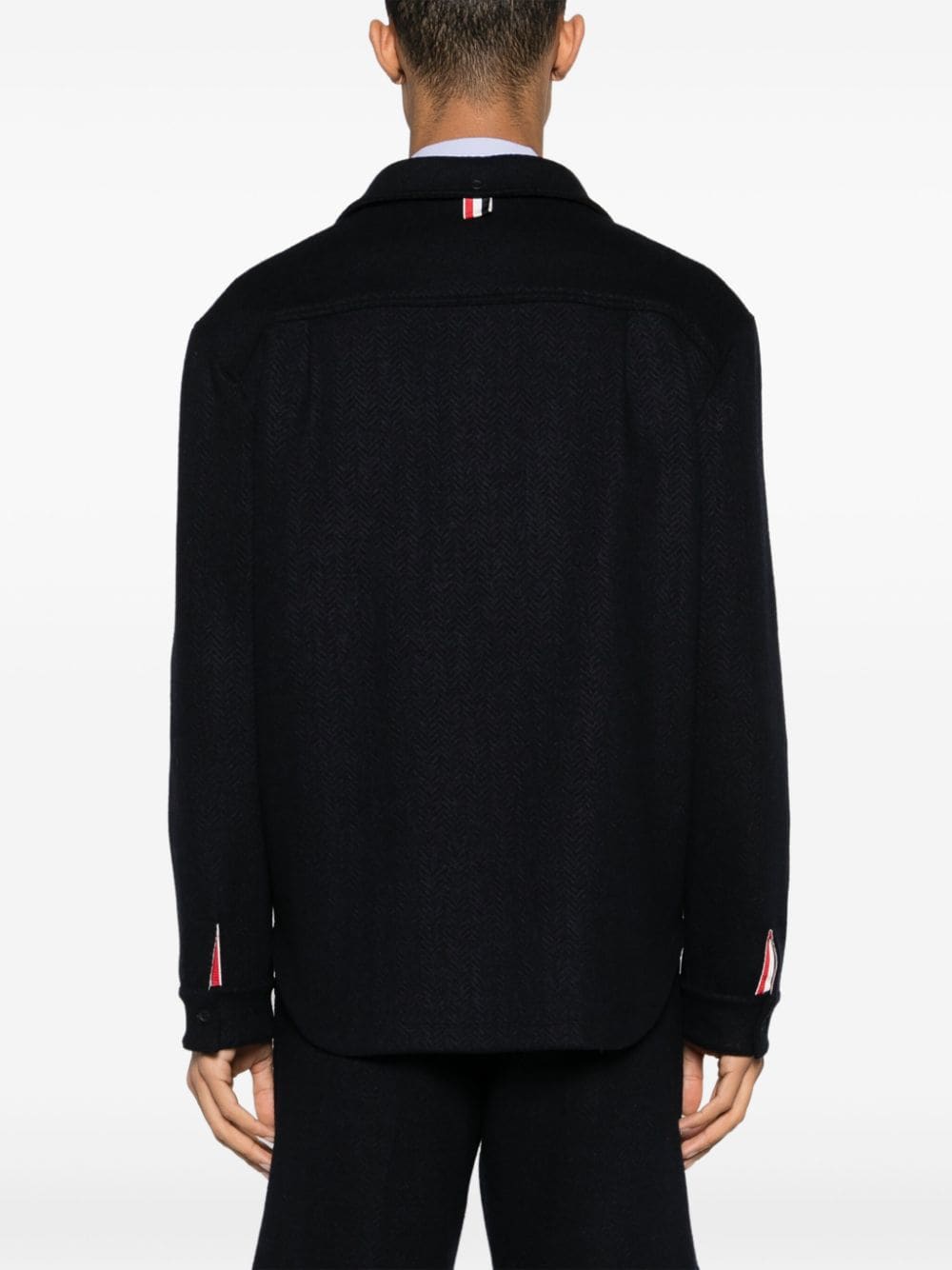 Thom Browne THOM BROWNE- Oversized Herringbone Shirt